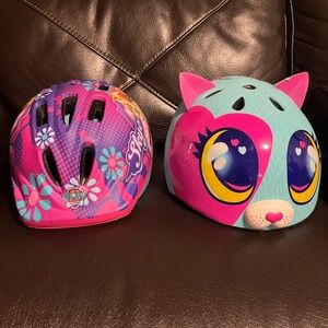 Kids Colorful Helmet Set - Pink and Blue